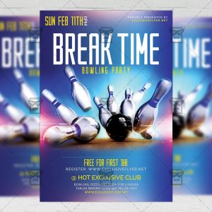 Download Break Time PSD Flyer Template Now