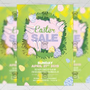 Download Easter Sale 2019 PSD Flyer Template Now