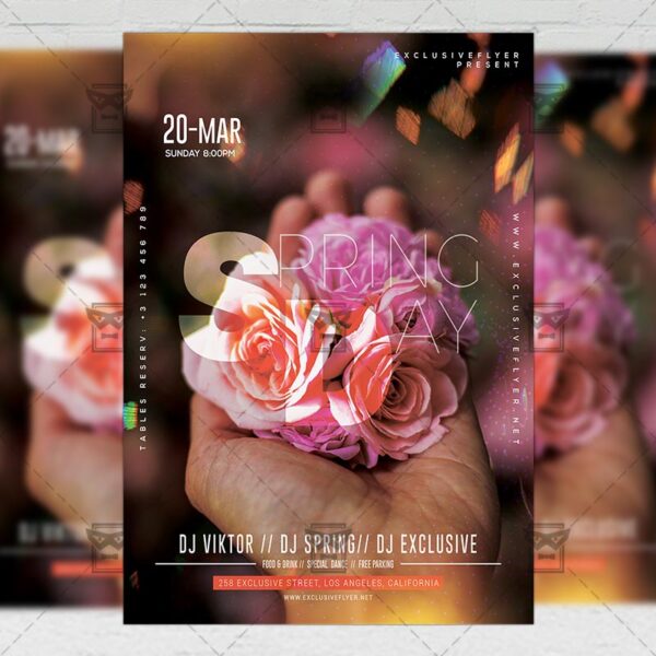 Download Spring Day PSD Flyer Template Now