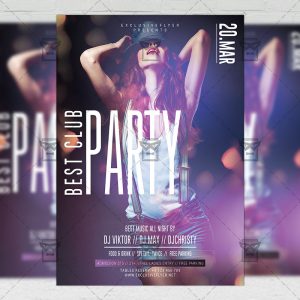 Download Best Club Party PSD Flyer Template Now