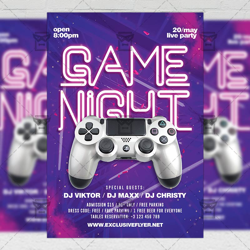 game-night-flyer-club-a5-template-exclsiveflyer-free-and-premium-psd-templates