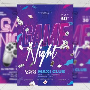 Download Game Party PSD Flyer Template Now