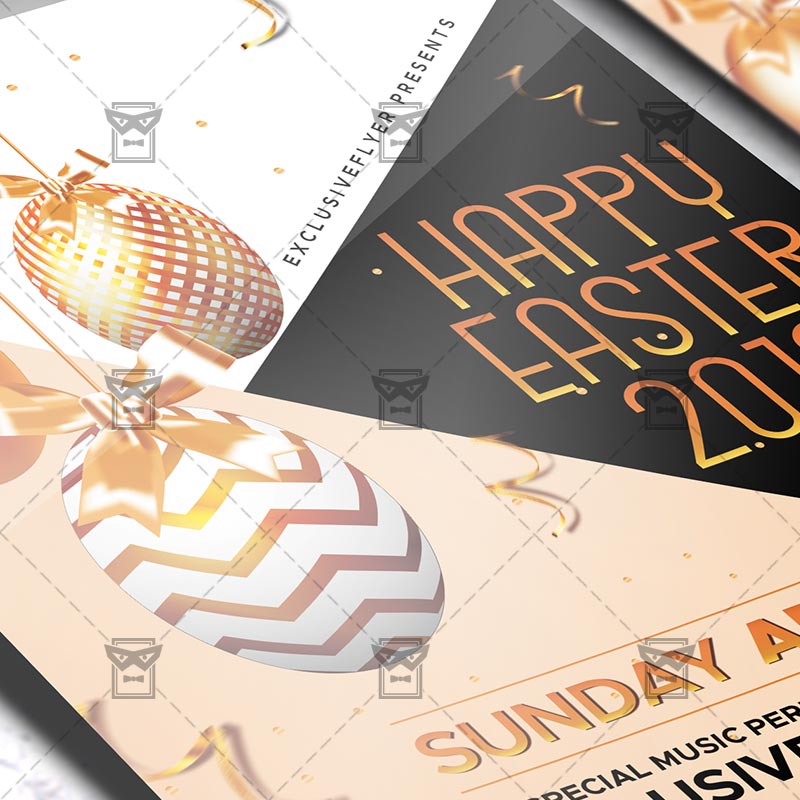 happy easter 2019 flyer seasonal a5 template free easter egg hunt flyer template