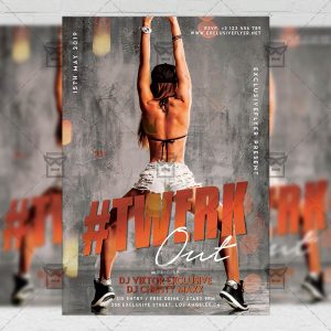 Download Twerk Out Party PSD Flyer Template Now