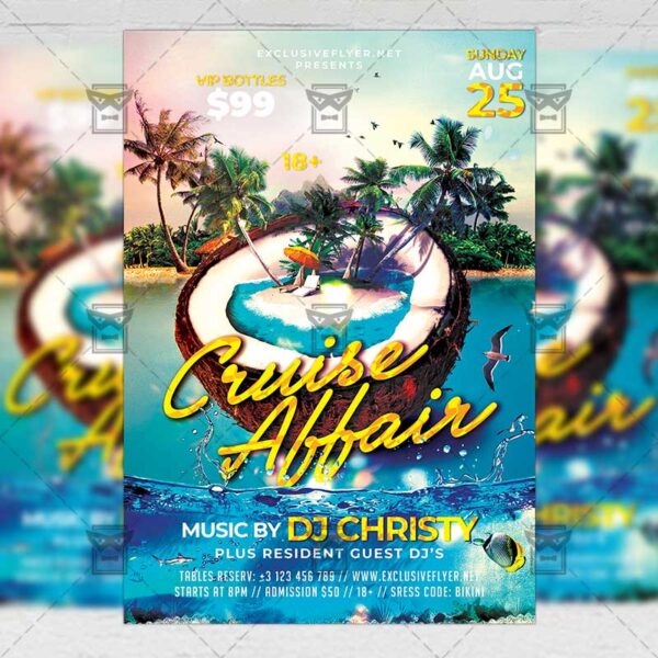 Download Cruise Affair PSD Flyer Template Now