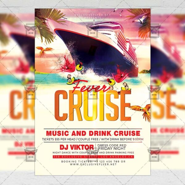 Download Cruise Fever PSD Flyer Template Now