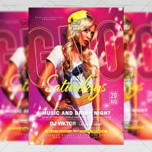 Download GNO Saturdays PSD Flyer Template Now