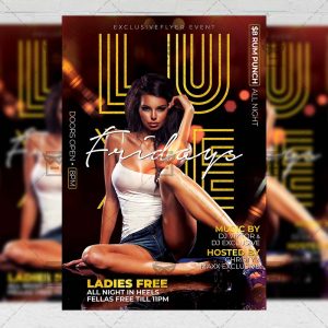 Download Luxe Fridays PSD Flyer Template Now