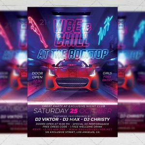 Download Vibe and Chill PSD Flyer Template Now