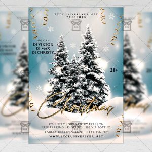 Jingle Bells Christmas Flyer - Winter PSD Template
