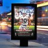 Super Bowl Party Template - Flyer PSD + Instagram Ready Size