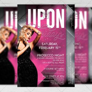 Upon Fridays Template - Flyer PSD + Instagram Ready Size