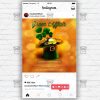 Green Affair Template - Flyer PSD + Instagram Ready Size