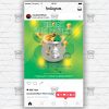 St. Patrick's Greenout Template - Flyer PSD + Instagram Ready Size