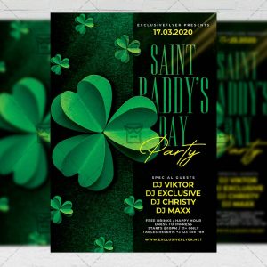 St. Paddy's Day Party Template - Flyer PSD + Instagram Ready Size