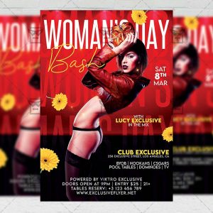 Woman's Day Bash Template - Flyer PSD + Instagram Ready Size