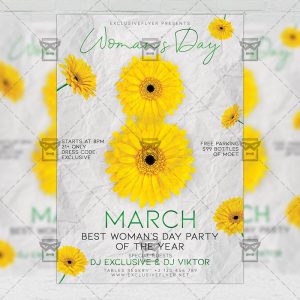 Woman's Day Template - Flyer PSD + Instagram Ready Size