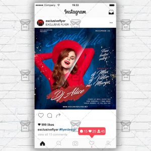 Single Ladies - Instagram Post and Stories PSD Template