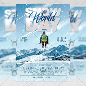 Snow Day - Flyer PSD Template