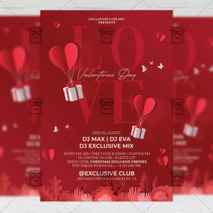 Valentines Day - Flyer PSD Template