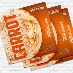 Carrot Cake Day - Flyer PSD Template