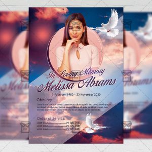 Funeral Obituary - Flyer PSD Template