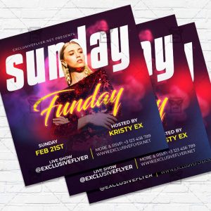 Sunday Funday- Flyer PSD Template