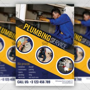 Plumbing Service - Flyer PSD Template