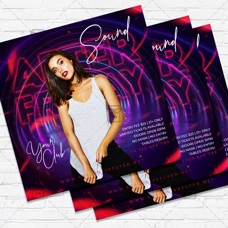 Download Club Flyer Psd Template Exclusiveflyer