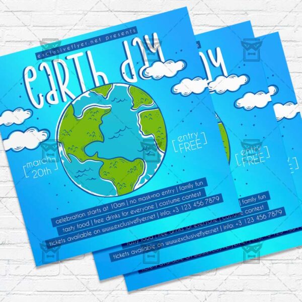 Earth Day Celebration - Flyer PSD Template