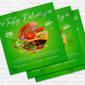 Burger Delivery - Flyer PSD Template
