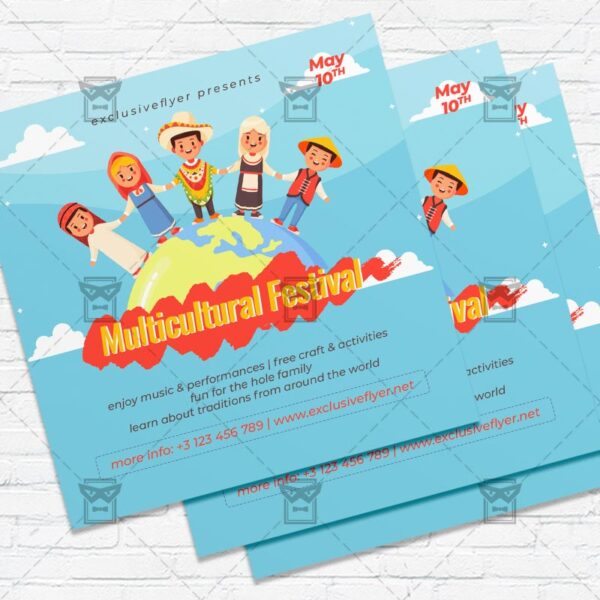 Download Multicultural Event - Flyer PSD Template | ExclusiveFlyer