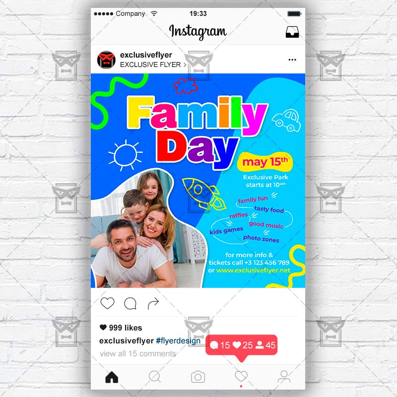 Family Day Flyer Template