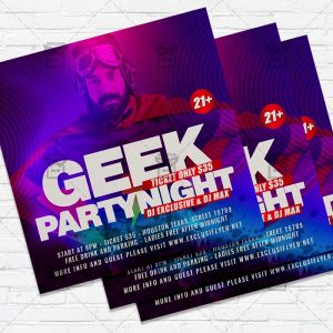 Geek Festival - Flyer PSD Template
