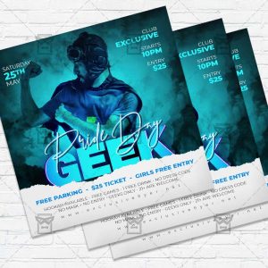 Geek Pride Day - Flyer PSD Template
