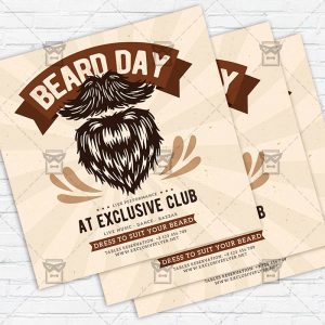 Beard Day - Flyer PSD Template