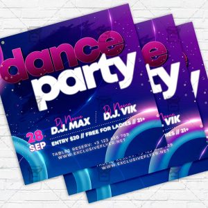 Dance Party - Flyer PSD Template