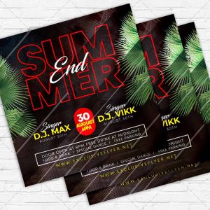 Summer End - Flyer PSD Template