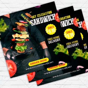 Sandwich Day Celebration - Flyer PSD Template | ExclusiveFlyer