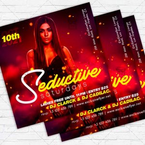 Seductive Saturdays - Flyer PSD Template | ExclusiveFlyer