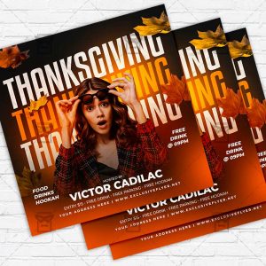 Thanksgiving Bash - Flyer PSD Template | ExclusiveFlyer