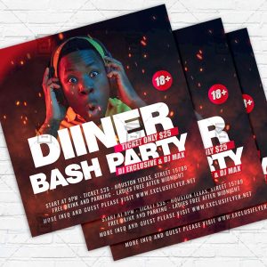 Dinner Bash - Flyer PSD Template | ExclusiveFlyer