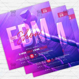 EDM Show - Flyer PSD Template | ExclusiveFlyer