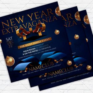 NYE Extravaganza - Flyer PSD Template | ExclusiveFlyer