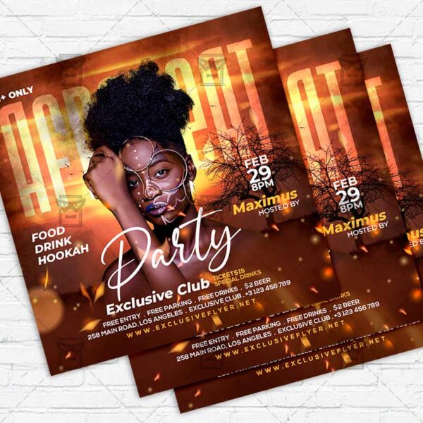 Afrobeat Party - Flyer PSD Template | ExclusiveFlyer
