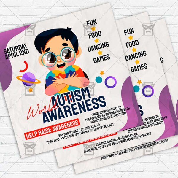 Autism Awareness - Flyer PSD Template | ExclusiveFlyer