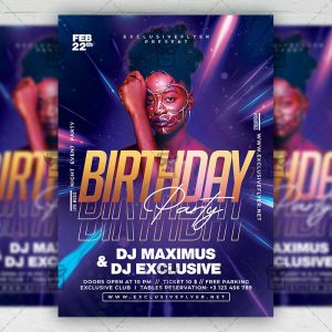 Birthday Party - Flyer PSD Template | ExclusiveFlyer