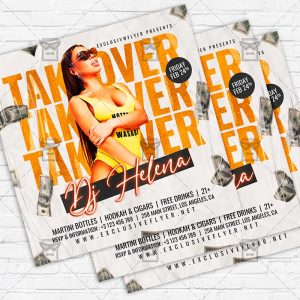 Dj Takeover - Flyer PSD Template | ExclusiveFlyer