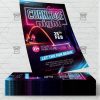 Glow Cornhole Night - Flyer PSD Template | ExclusiveFlyer