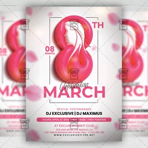 8 March Celebration - Flyer PSD Template | ExclusiveFlyer